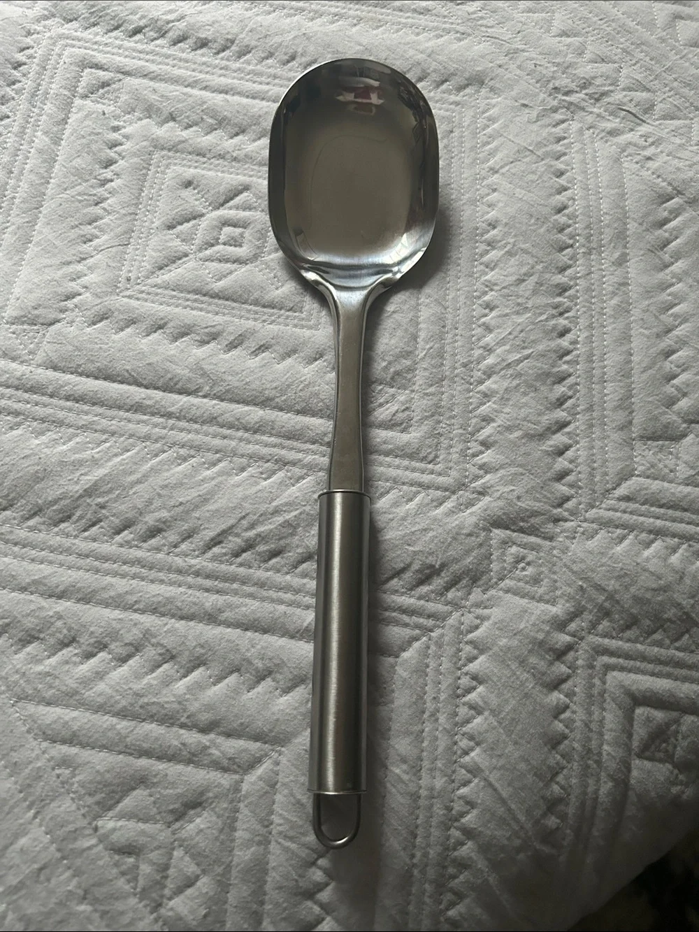 Vintage Dansko 18/8 Stainless Steel Satin Salad 2 Serving Glossy Spoon Set: